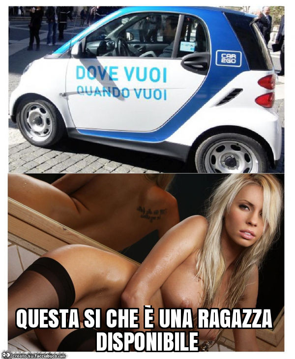 Questa si che è una ragazza disponibile