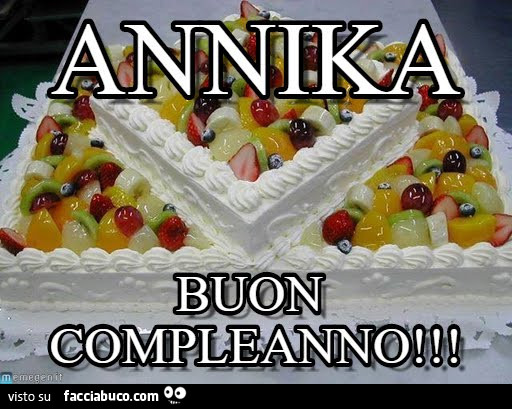 Annika buon compleanno