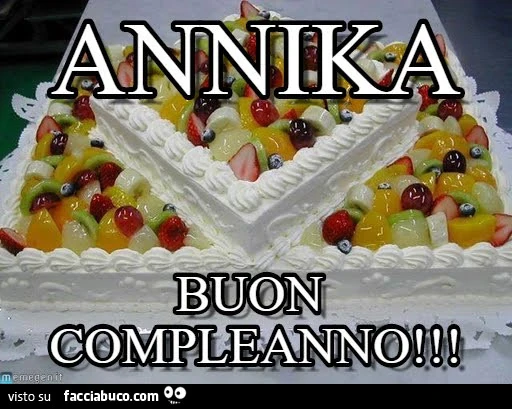 Annika buon compleanno