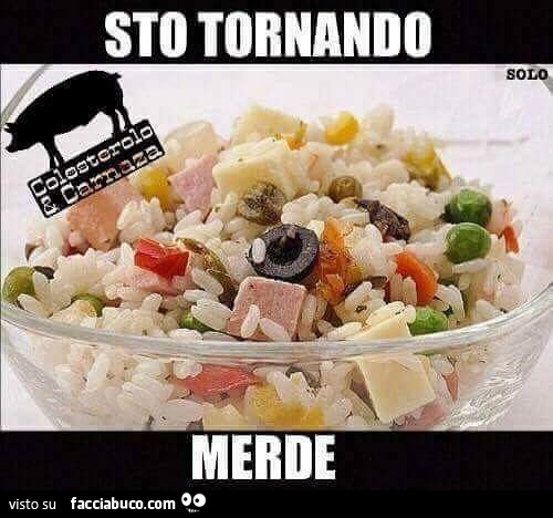 Insalata di riso: sto tornando merde