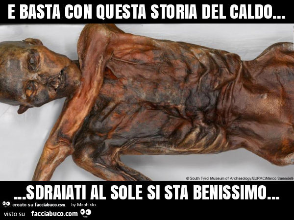 E basta con questa storia del caldo… sdraiati al sole si sta benissimo