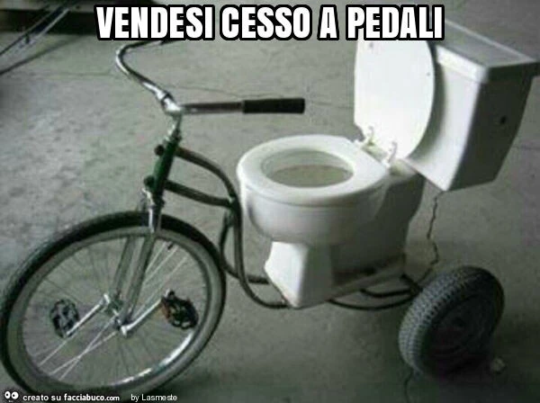 Vendesi cesso a pedali