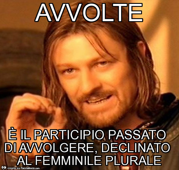 Avvolte è il participio passato di avvolgere, declinato al femminile plurale
