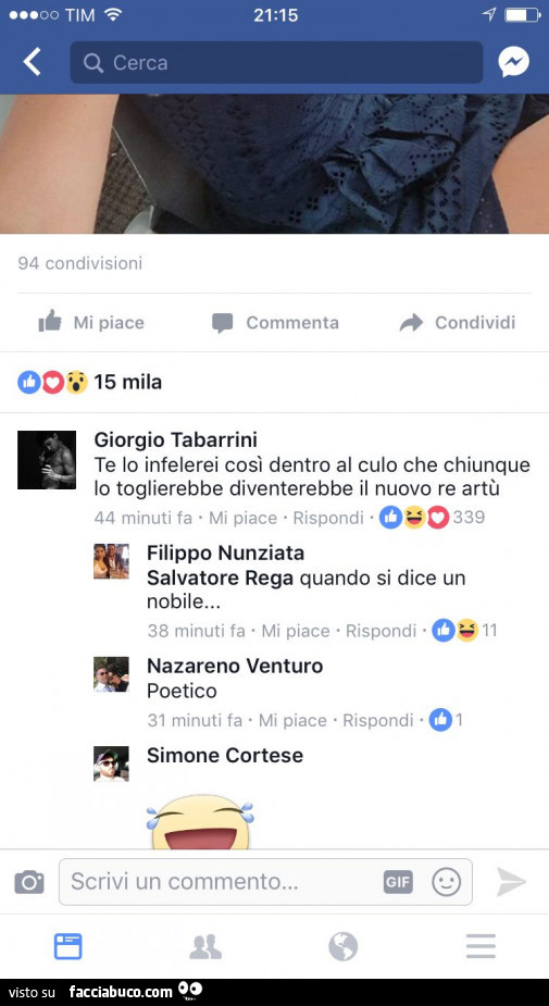 Te lo infelerei così dentro al culo che chiunque lo toglierebbe diventerebbe il nuovo re artù. Quando si dice un nobile