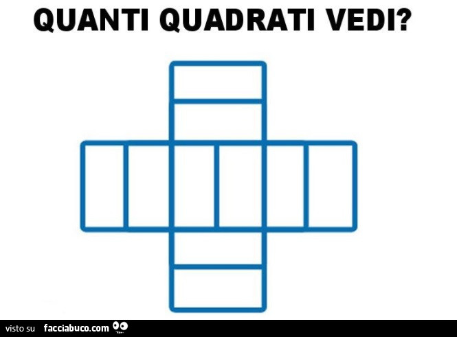 Quanti quadrati vedi?