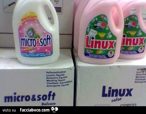 Detersivi Micro&Soft e Linux Color