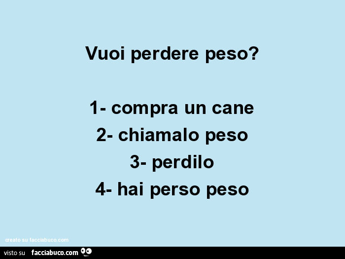perdere peso a un cane